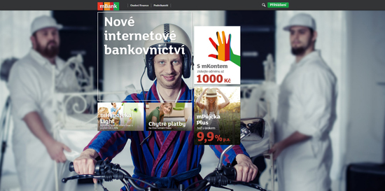 Nový web mBank