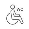 Veřejné WC pro osoby na invalidním vozíku v místě