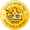 Zlatá medaila v kategorii Novinka roku v soutěži Zlatá Koruna 2025