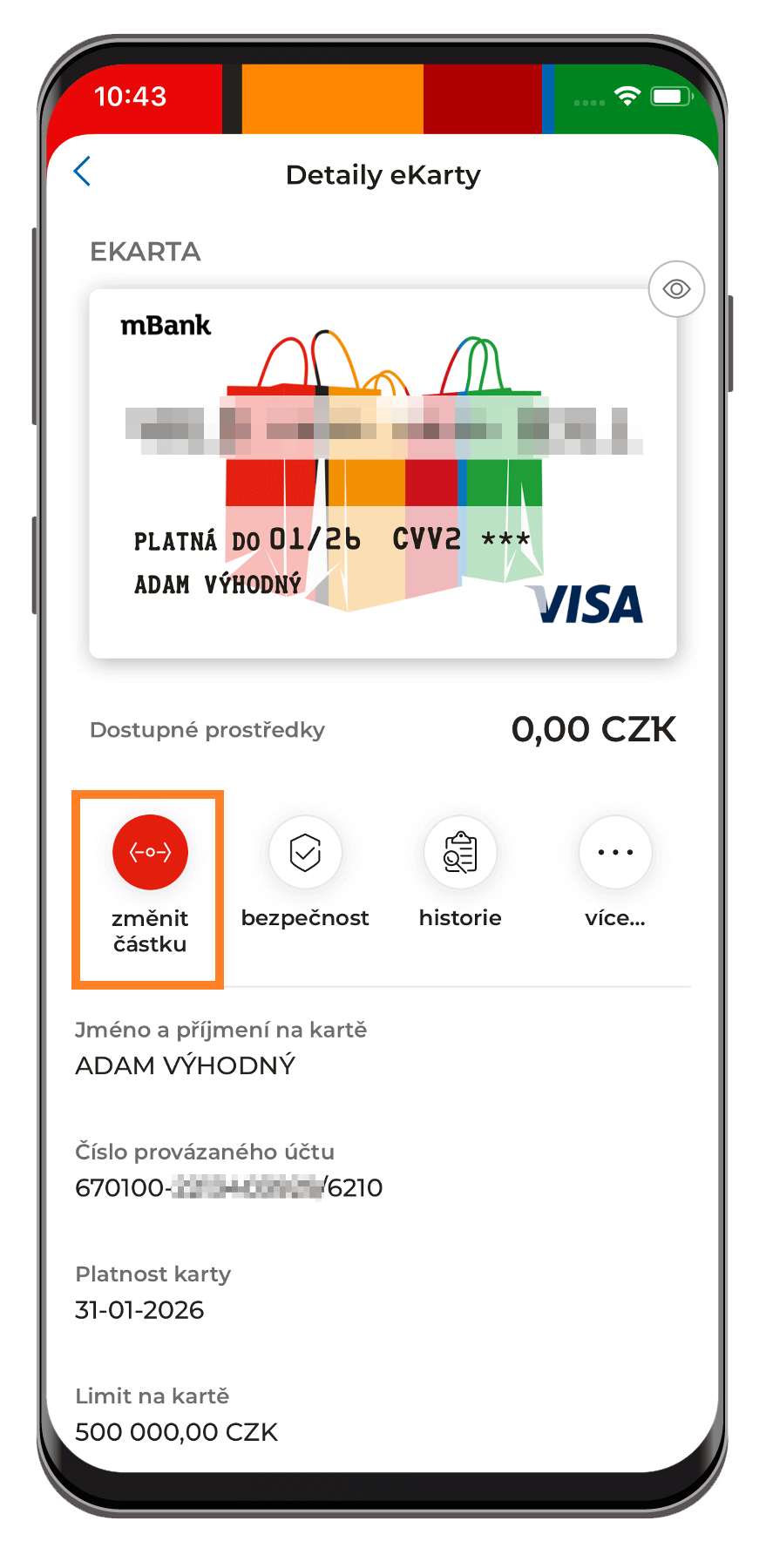 Jak platit kartou na internetu mBank?